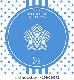 Geometric oriental arabic pattern. Element for your design. Logo