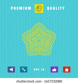 Geometric oriental arabic pattern. Element for your design. Logo