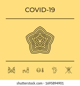 Geometric oriental arabic pattern. Element for your design. Logo