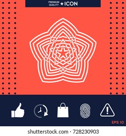 Geometric oriental arabic pattern. Element for your design. Logo