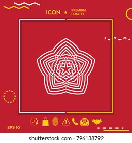 Geometric oriental arabic pattern. Element for your design. Logo