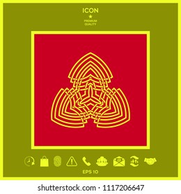 Geometric oriental arabic pattern. Logo