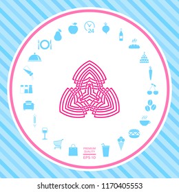 Geometric oriental arabic pattern. Logo
