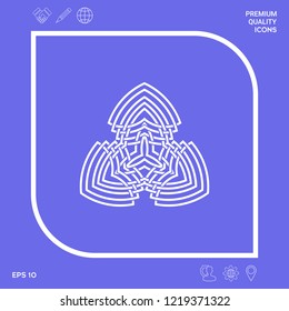 Geometric oriental arabic pattern. Logo. Graphic elements for your design