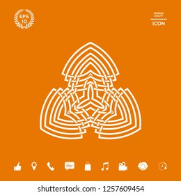 Geometric oriental arabic pattern. Logo. Graphic elements for your design