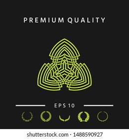 Geometric oriental arabic pattern. Logo. Graphic elements for your design