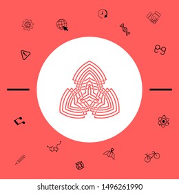 Geometric oriental arabic pattern. Logo. Graphic elements for your design