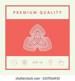 Geometric oriental arabic pattern. Logo. Graphic elements for your design