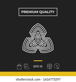 Geometric oriental arabic pattern. Logo. Graphic elements for your design