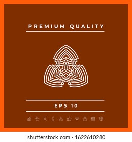 Geometric oriental arabic pattern. Logo. Graphic elements for your design