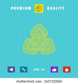 Geometric oriental arabic pattern. Logo. Graphic elements for your design