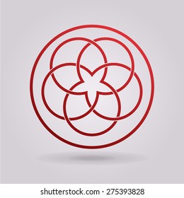Geometric oriental arabic pattern. Logo. Element for your design