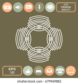 Geometric oriental arabic pattern. Logo. Element for your design