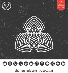 Geometric oriental arabic pattern. Logo