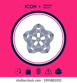 Geometric oriental arabic pattern for your design. Logo for your design
