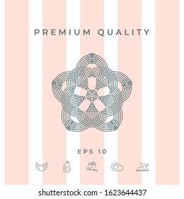 Geometric oriental arabic pattern for your design. Logo for your design