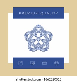 Geometric oriental arabic pattern for your design. Logo for your design