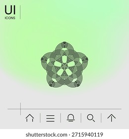 Padrão árabe oriental geométrico para o seu projeto. Logotipo 