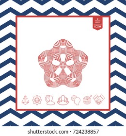 Geometric oriental arabic pattern for your design. Logo for your design
