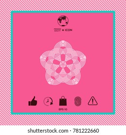 Geometric oriental arabic pattern for your design. Logo for your design