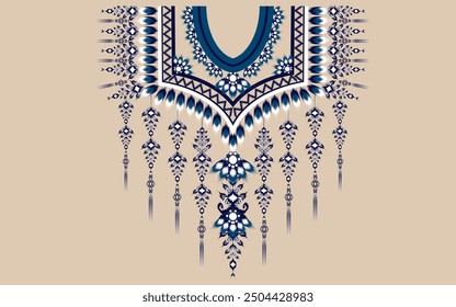 Flor tradicional étnica de patrón oriental geométrico 
Diseños del bordado del collar para los fondos de la moda de las mujeres, 
Fondos de pantalla, ropas y abrigos.