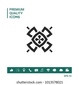 Geometric oriental pattern. Logo. Element for your design