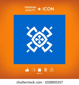 Geometric oriental pattern. Logo. Element for your design