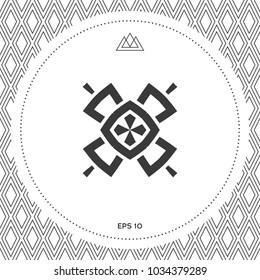 Geometric oriental pattern. Logo. Element for your design