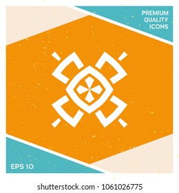 Geometric oriental pattern. Logo. Element for your design