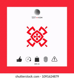 Geometric oriental pattern. Logo. Element for your design