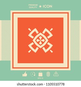 Geometric oriental pattern. Logo. Element for your design