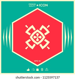Geometric oriental pattern. Logo. Element for your design