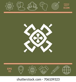Geometric oriental pattern. Logo. Element for your design