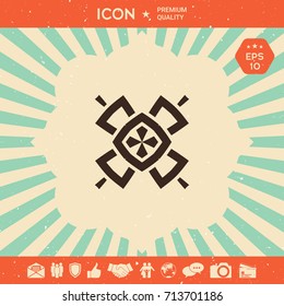 Geometric oriental pattern. Logo. Element for your design