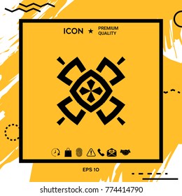 Geometric oriental pattern. Logo. Element for your design