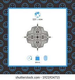 Geometric oriental pattern. Logo . Elements for your design