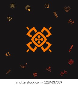 Geometric oriental pattern. Logo. Graphic elements for your design