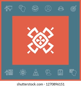 Geometric oriental pattern. Logo. Graphic elements for your design