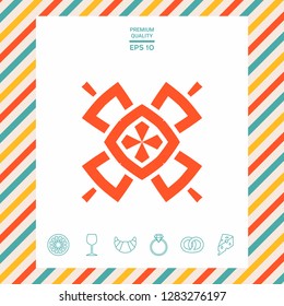 Geometric oriental pattern. Logo. Graphic elements for your design