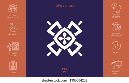 Geometric oriental pattern. Logo. Graphic elements for your design