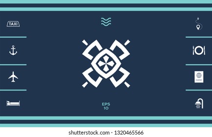 Geometric oriental pattern. Logo. Graphic elements for your design
