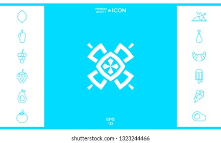 Geometric oriental pattern. Logo. Graphic elements for your design