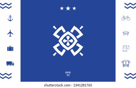 Geometric oriental pattern. Logo. Graphic elements for your design
