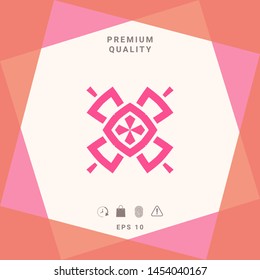 Geometric oriental pattern. Logo. Graphic elements for your design