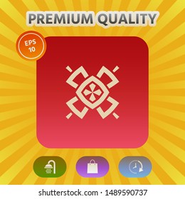 Geometric oriental pattern. Logo. Graphic elements for your design