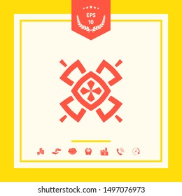 Geometric oriental pattern. Logo. Graphic elements for your design