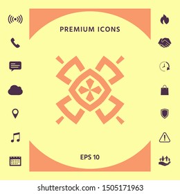 Geometric oriental pattern. Logo. Graphic elements for your design