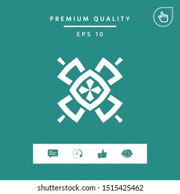 Geometric oriental pattern. Logo. Graphic elements for your design