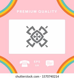 Geometric oriental pattern. Logo. Graphic elements for your design