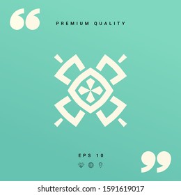 Geometric oriental pattern. Logo. Graphic elements for your design